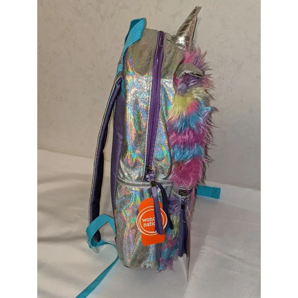 Wonder Nation Unicorn Fuzzy Backpack 17